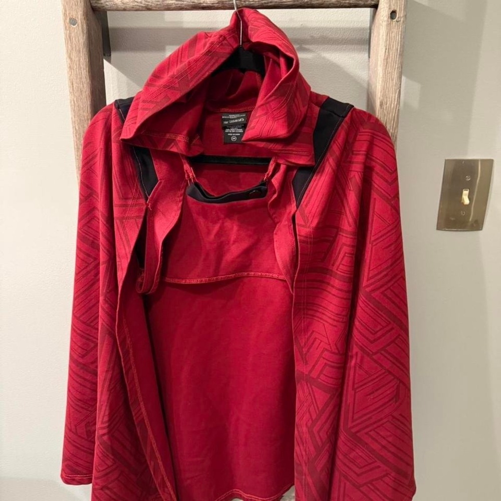 Wandavision cape, Red and black hooded long sleeve cape #marvel #activewear